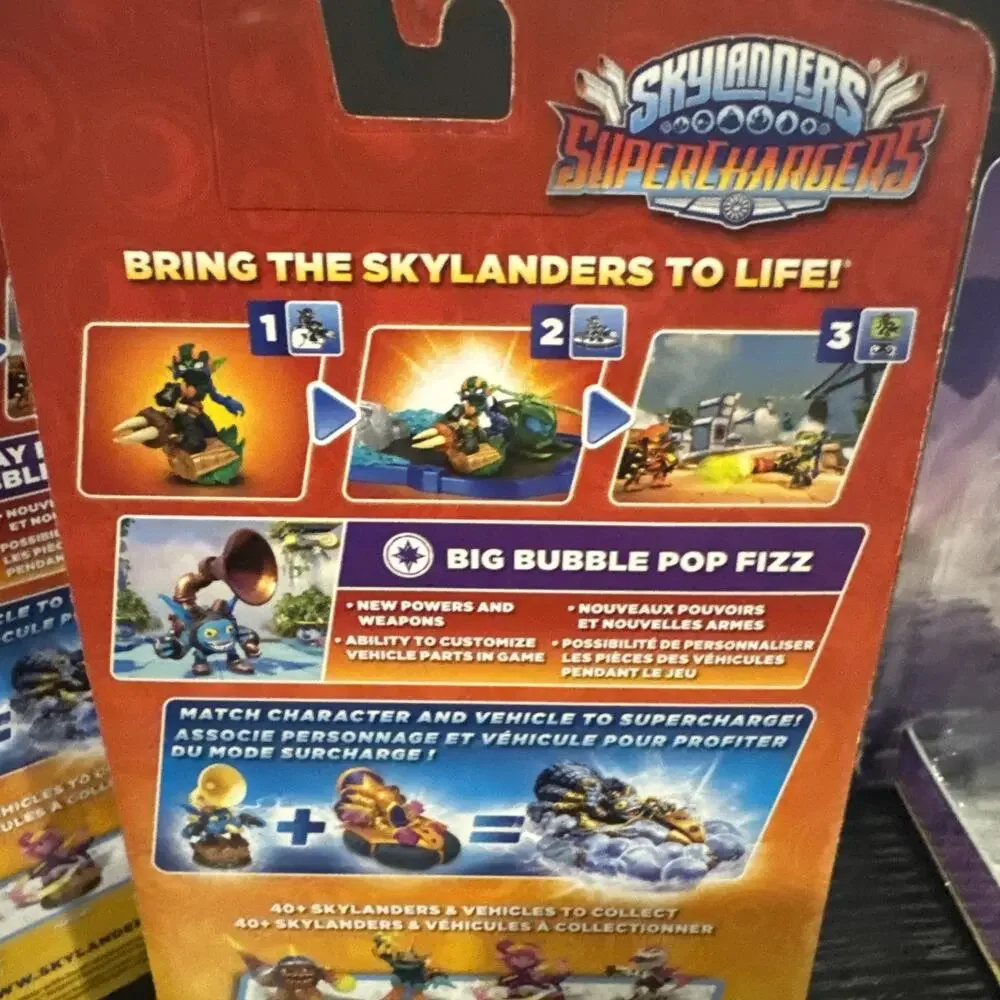 Skylanders BIRTHDAY BASH BIG BUBBLE POP, Big Bubble Pop Fizz & SODA SKIMMER Lot3